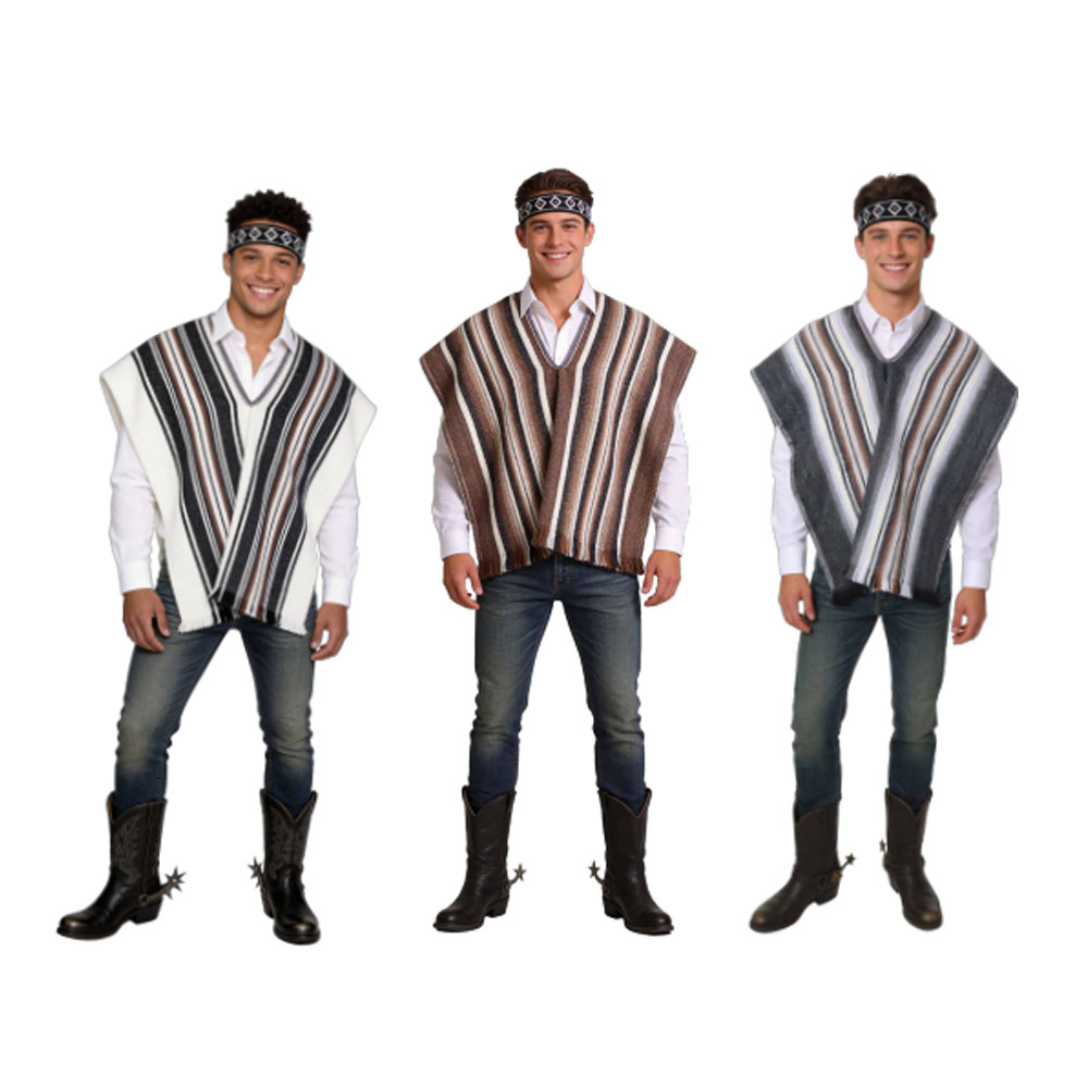 Set Poncho + Cintillo Artesano