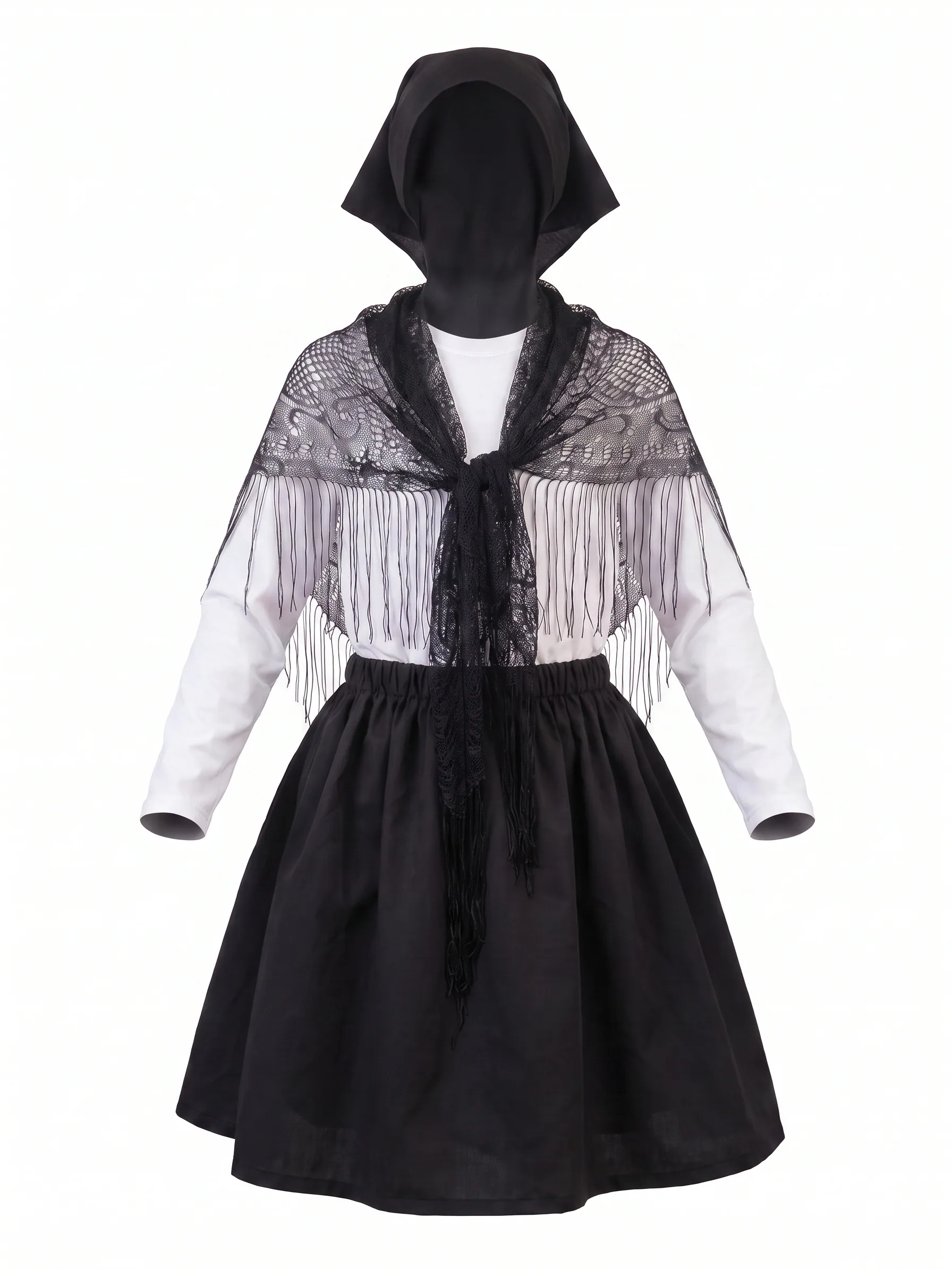 Chilote Mujer Falda Negra